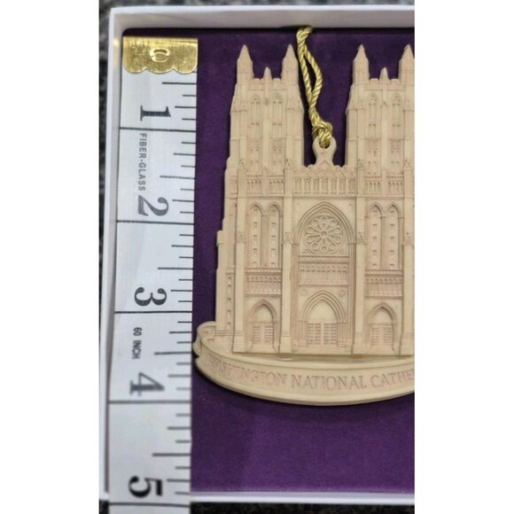 Vintage Washington Cathedral Limestone Christmas Ornament DC Church Christmas - Picture 6 of 7